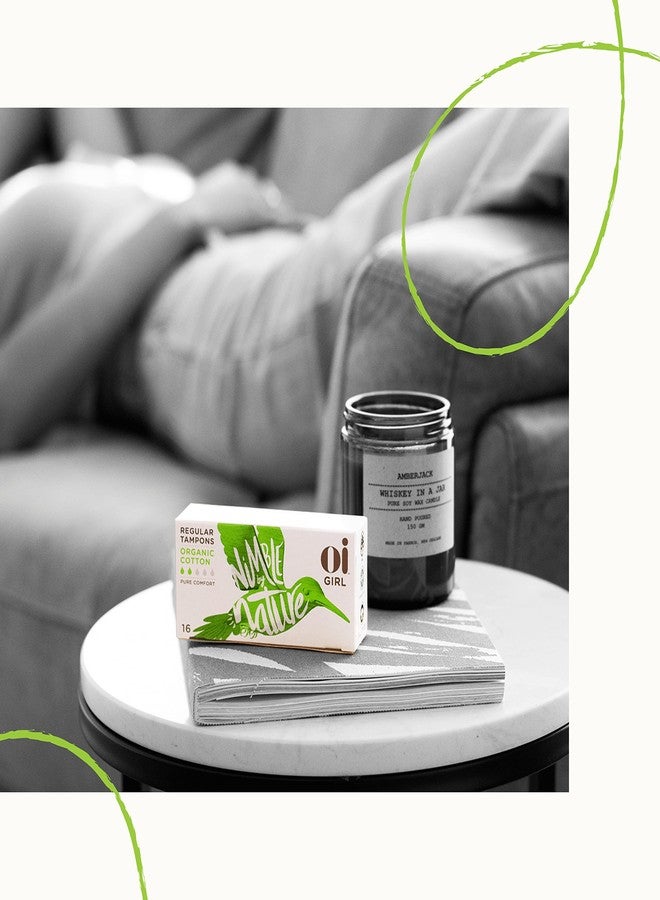 Oi Certified Organic Cotton Tampons | Box of 16 Regular Tampons | Non-Applicator - Image 3